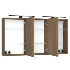 New Wohnen Badmöbel-Set mit zwei Becken modern - Ucaida (vierteilig)