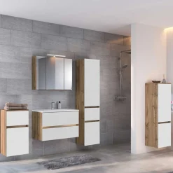Outlet Wohnen Badschrank Set komplett - Maklesa (fünfteilig)