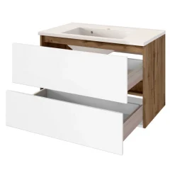 Outlet Wohnen Badschrank Set komplett - Maklesa (fünfteilig)