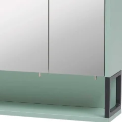 Sale Wohnen Badschränke in Mint Grün & Anthrazit - Esdrus (dreiteilig)