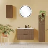 Sale Wohnen Badschränke und Lichtspiegel Set modern - Ucaida (vierteilig)