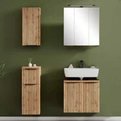 New Wohnen Badset Möbel-Kombination modern - Crystoga (vierteilig)