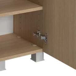 Wohnen Bad-Waschplatz mit Midischrank Set - Leitha (dreiteilig)