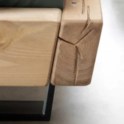 Hot Wohnen Balkenbett aus Kiefer mit LED Beleuchtung - Enjta