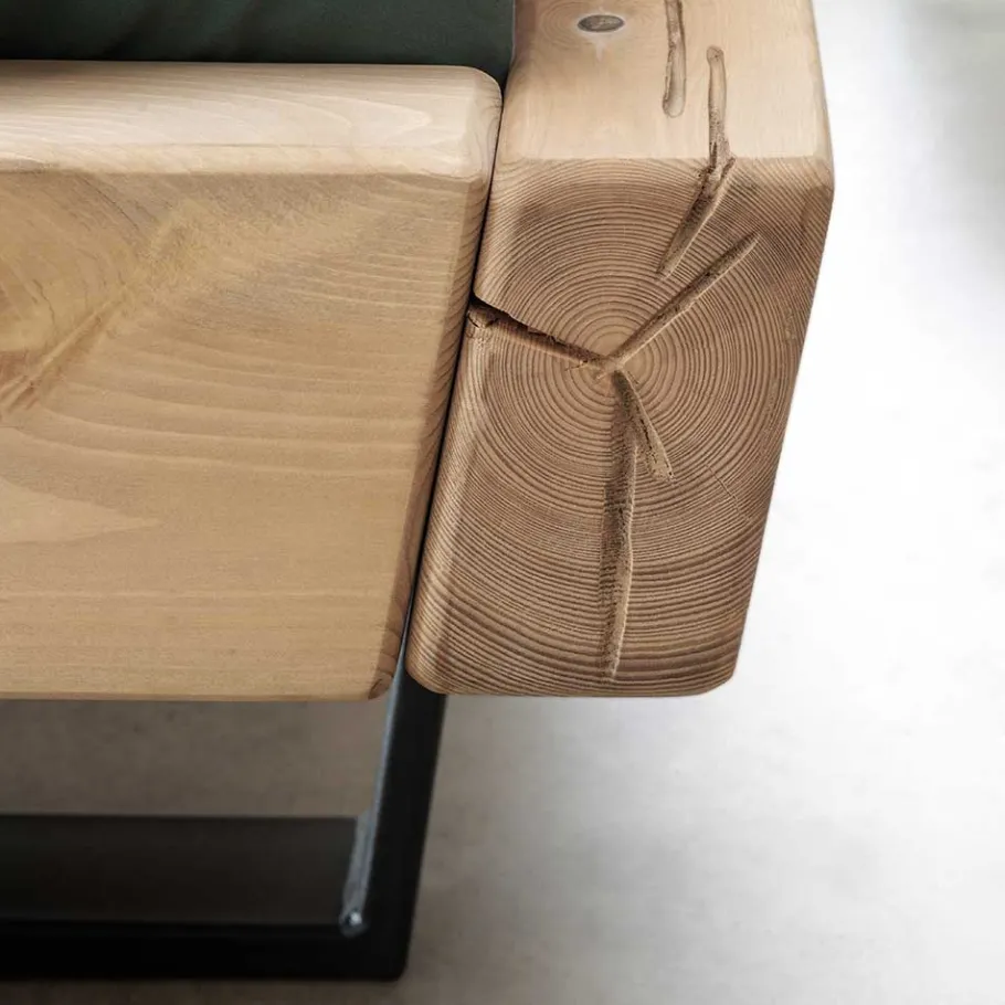 Hot Wohnen Balkenbett aus Kiefer mit LED Beleuchtung - Enjta