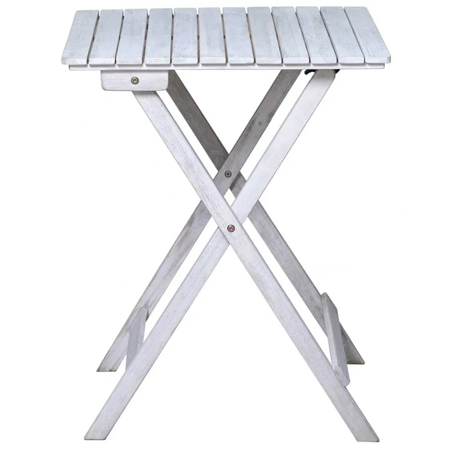 Discount Wohnen Balkon Sitzgruppe in Grey Wash - Paisly (dreiteilig)
