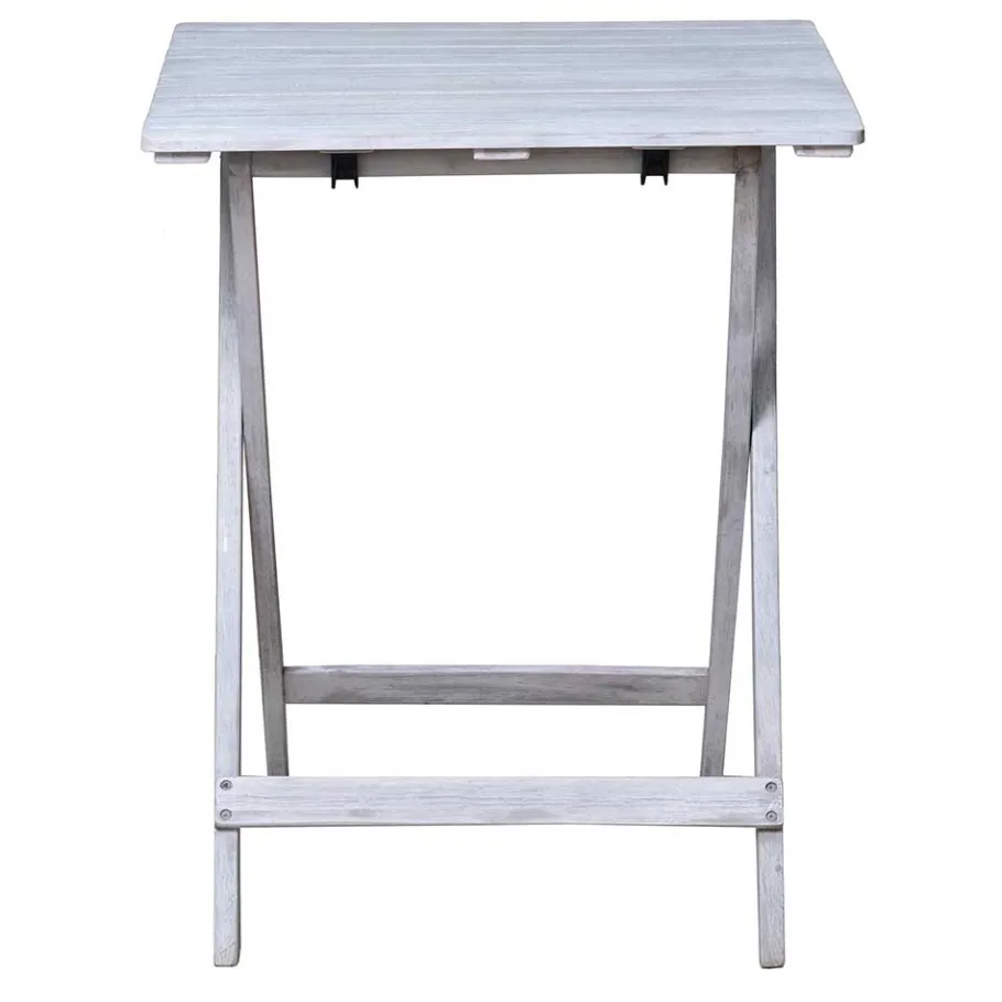 Discount Wohnen Balkon Sitzgruppe in Grey Wash - Paisly (dreiteilig)