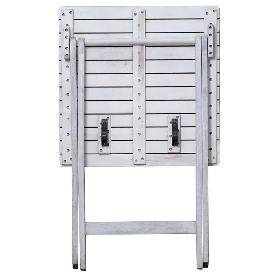 Discount Wohnen Balkon Sitzgruppe in Grey Wash - Paisly (dreiteilig)