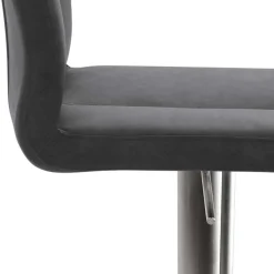 Best Wohnen Bar Stuhl in Schwarzgrau Kunstleder - Oxeda