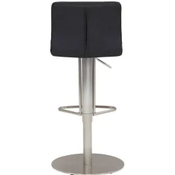 Best Wohnen Barhocker mit Lehne in Anthrazit Microfaser - Tyvoria