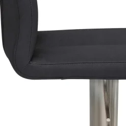 Best Wohnen Barhocker mit Lehne in Anthrazit Microfaser - Tyvoria