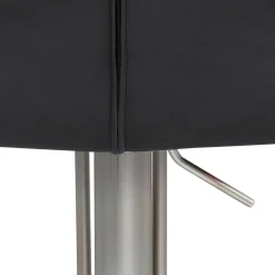Best Wohnen Barhocker mit Lehne in Anthrazit Microfaser - Tyvoria