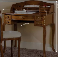 Clearance Wohnen Barock Arbeitszimmer Möbel Natale mit Schreibtisch (zweiteilig)