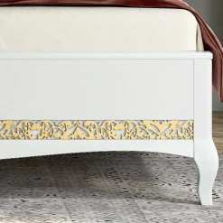 Hot Wohnen Barock Design Bett & Nachtkommoden - Valganios (dreiteilig)
