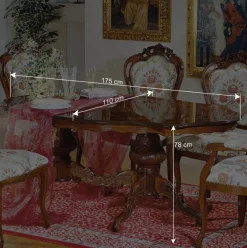 Best Wohnen Barock Essenstisch in Oval Magari 175x110cm