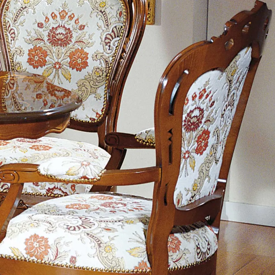 Best Wohnen Barock Esszimmersessel Magari mit Holz Nussbaumfarben