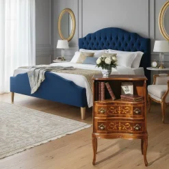 Outlet Wohnen Barock Kommode mit offenem Fach Agosto & 2 Schubladen