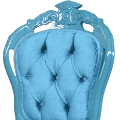 Best Wohnen Barock Polsterstuhl in Türkis Blau - Ciosda