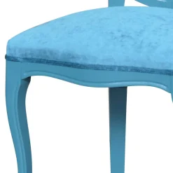Best Wohnen Barock Polsterstuhl in Türkis Blau - Ciosda