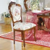 Best Wohnen Barock Polsterstuhl mit Blumen Muster Magari mit Massivholz
