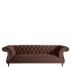 Best Wohnen Barock Style Sofa in Braun Samtvelours - Exados