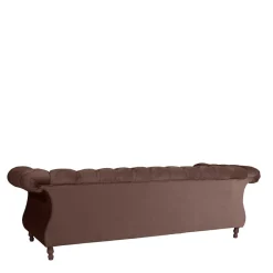 Best Wohnen Barock Style Sofa in Braun Samtvelours - Exados