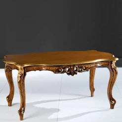 Wohnen Barockstil Couchtisch in Buche Braun - Avellina