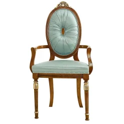 Best Wohnen Barockstuhl mit Armlehnen in Mint - Eracosta