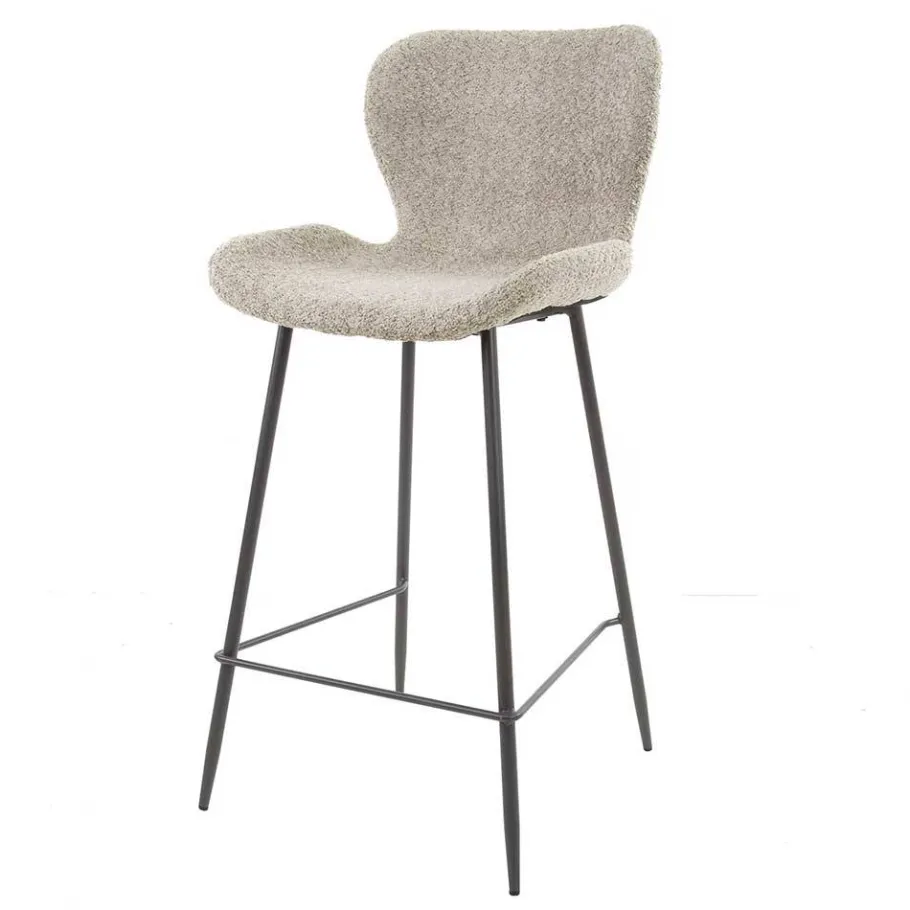 Online Wohnen Barstühle in Beige Boucle - Vilvia (4er Set)
