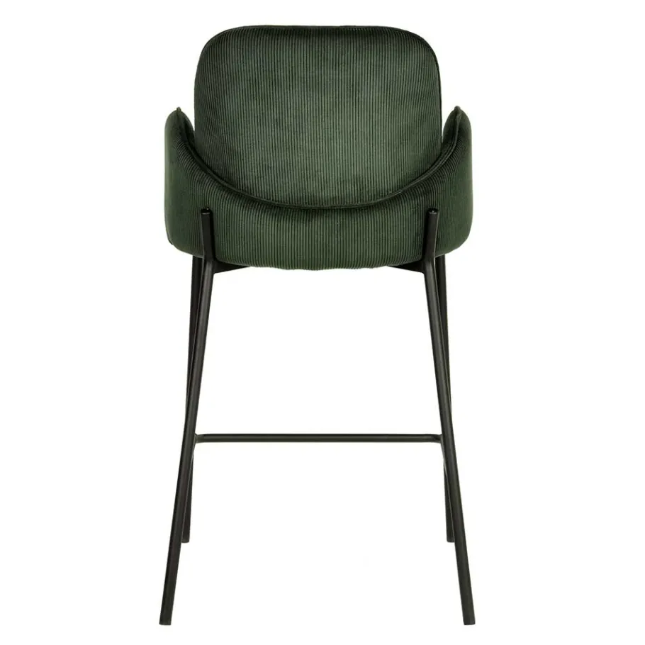 Clearance Wohnen Barstuhl aus Cord in Oliv Grün - Jenver (2er Set)