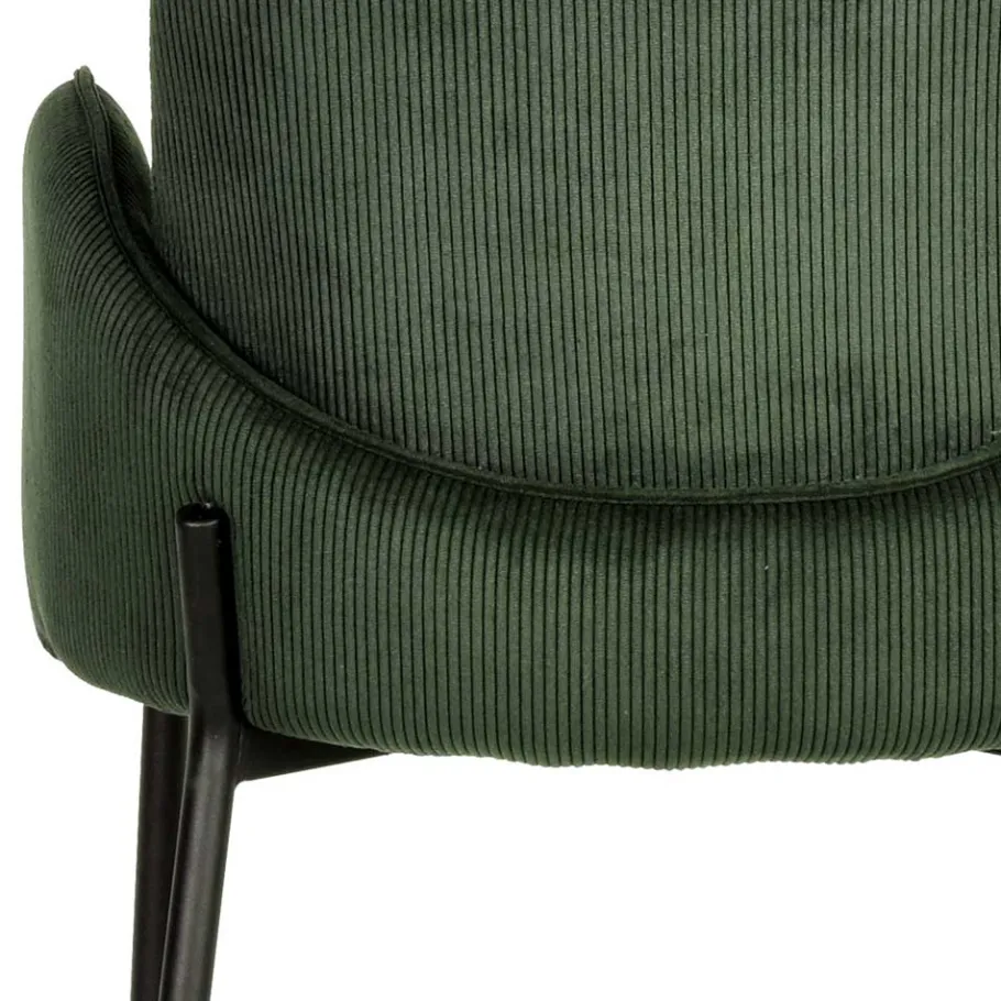 Clearance Wohnen Barstuhl aus Cord in Oliv Grün - Jenver (2er Set)
