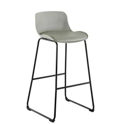 Wohnen Barstuhl in Grau und Schwarz - Cavanna (2er Set)