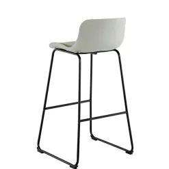 Wohnen Barstuhl in Grau und Schwarz - Cavanna (2er Set)