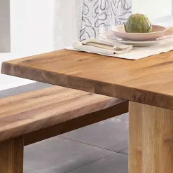 Best Wohnen Baumesstisch aus Wildeiche Massivholz - Cantinos