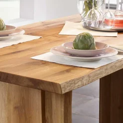 Best Wohnen Baumesstisch aus Wildeiche Massivholz - Cantinos