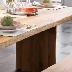 Best Wohnen Baumesstisch aus Wildeiche Massivholz - Cantinos