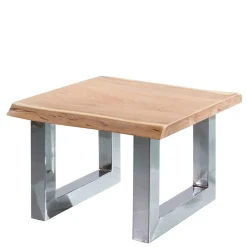 Outlet Wohnen Baumkante Couchtisch mit Chrom - Medesso