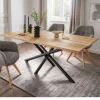 Discount Wohnen Baumkanten-Esstisch aus Wildeiche Massivholz - Reto