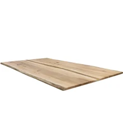 Discount Wohnen Baumkanten-Esstisch aus Wildeiche Massivholz - Reto