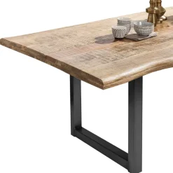 Discount Wohnen Baumkantentisch aus Mangobaum Massivholz - Danae