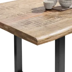 Discount Wohnen Baumkantentisch aus Mangobaum Massivholz - Danae