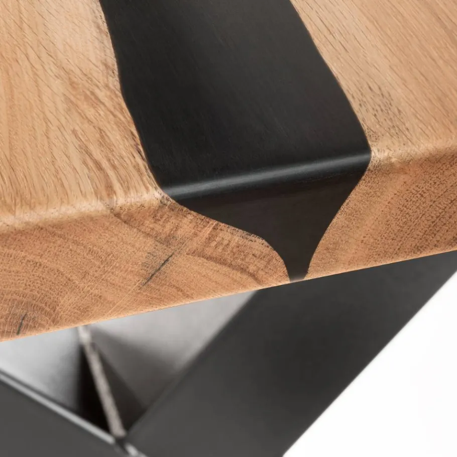 Sale Wohnen Baumkantentisch mit Epoxid-Harz-Einlage - Cocktail
