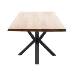 Discount Wohnen Baumkantentisch mit Spidergestell - Cocoso