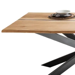 Clearance Wohnen Baumkanten-Tisch mit Sterngestell - Johnny
