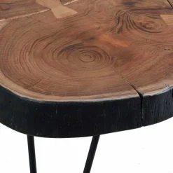 New Wohnen Baumscheiben Couchtisch Lariona mit Metall-Gestell