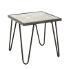 Discount Wohnen Beistelltisch aus Glas & Holz & Stahl - Zilandra