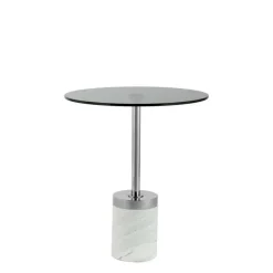 Discount Wohnen Beistelltisch aus Rauchglas - Lania