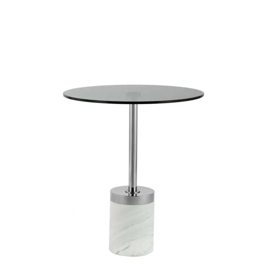 Discount Wohnen Beistelltisch aus Rauchglas - Lania