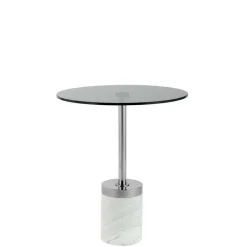Discount Wohnen Beistelltisch aus Rauchglas - Lania