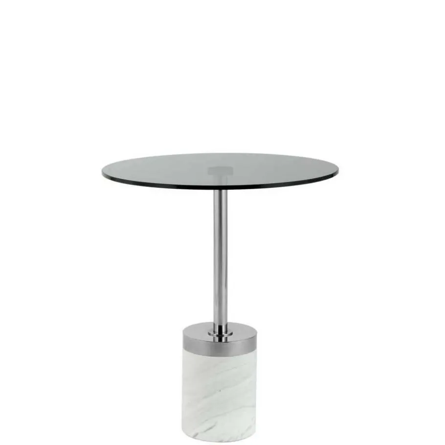 Discount Wohnen Beistelltisch aus Rauchglas - Lania